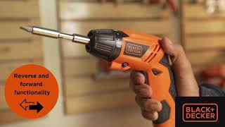 BLACKDECKER Cordless Screwdriver I For DIY and professional usage [upl. by Sauls]