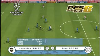 PES 6 Juventus vs Ajax  Final UEFA Champions League 199596 [upl. by Nylteak82]