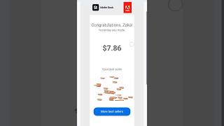 Adobe stock contributor earnings proof adobestock earningsproof [upl. by Ennaid134]