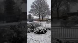 First snow fall in winter Manchesterengland kitchencornerandvlogs [upl. by Merla412]