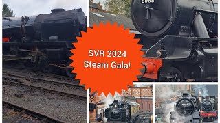 Severn Valley Railway Steam train winter GALA 2024 viral [upl. by Dnomayd]