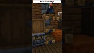 Minecraft Build Kitchen Storage shorts [upl. by Tumer389]