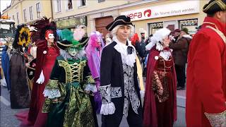 Diverse Umzugsteilnehmer  Mödling Faschingsumzug 2018 [upl. by Yrac324]