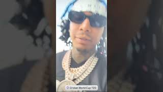 Moneybagg Yo At the Cricket World Cup T20 moneybaggyo [upl. by Ethbin]