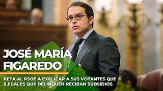 Figaredo reta al PSOE a explicar a sus votantes que ilegales que delinquen reciban subsidios [upl. by Nuahsyd]