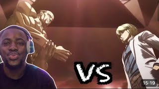 Hajime Hanafusa vs Bando Yohei DUBBEDkenganAshura HD The Dissector vs The Bloody TuskReaction [upl. by Aldora736]