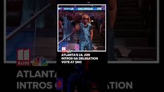 Lil Jon at the DNC Atlanta rapper intros Georgia delegation vote [upl. by Vilberg805]