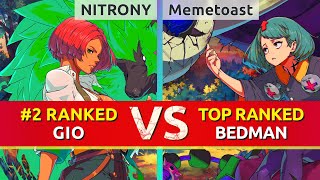 GGST ▰ NITRONY 2 Ranked Giovanna vs Memetoast 6 Ranked Bedman High Level Gameplay [upl. by Rosenzweig362]