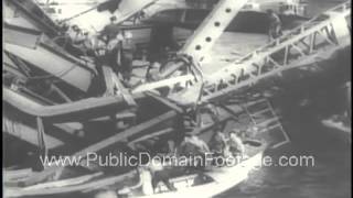 Vancouver Second Narrows Bridge Disaster  Narrows Bridge Collapse 1958 Newsreel [upl. by Hayott680]