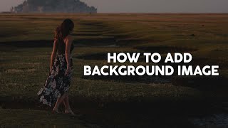 How to add a background image in the video  Premiere pro 2023 [upl. by Scibert421]