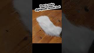 How I make digitigrade fursuit feet paws fursuitmaker fursuit fursuitpaws tutorial howto [upl. by Dorita260]