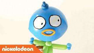 Harvey Beaks  Learn How to Make a Harvey Beaks Balloon  Nick [upl. by Kai]