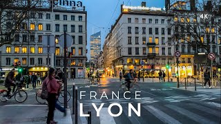 Lyon One of the best cities in France 🇫🇷 Walking Tour  4K HDR [upl. by Boaten]