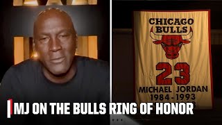 Michael Jordan reacts to making the Bulls Ring of Honor  NBA on ESPN [upl. by Alfeus]