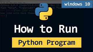 How to Run Python Programs  py files  on Windows 11  All Options [upl. by Doherty]