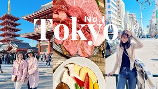 东京🗼Vlog1和牛烤肉｜银座｜皇居 ｜上野公园 ｜浅草寺｜隅田公园 [upl. by Atena]