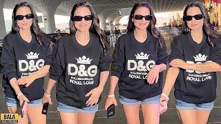 Ameesha Patel L00KS Super STUNNING In Thighs Short Outfit Spotted at Airport [upl. by Mag]