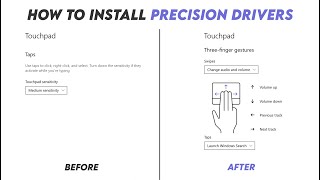 How to Enable Precision Touchpad Drivers for more Gestures on Your laptop [upl. by Alrahs559]