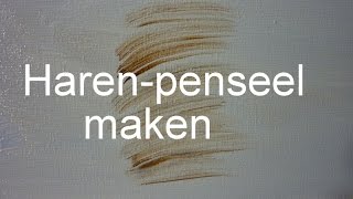 Tutorial DIY Hoe maak je een harenpenseel Gary Jenkins techniek [upl. by Aneeuq]