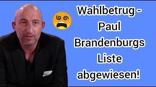 Paul Brandenburg Werden Oppositionelle von der Europawahl ausgeschlossen Reaktion auf Nachschlag [upl. by Assilac765]