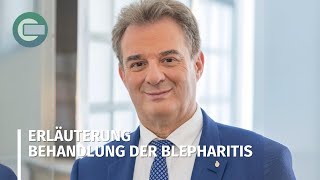 ERLÄUTERUNG Behandlung der Blepharitis [upl. by Nyrmak]