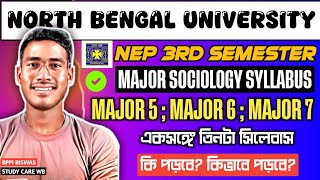 NBU 3RD SEM MAJOR SOCIOLOGY SYLLABUS 202425 ll PDF NOTE 7384041536 [upl. by Nais195]