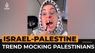 Israeli video trend mocks Palestinians’ suffering  Al Jazeera Newsfeed [upl. by Alford]