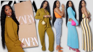 ZARA SPRING TRY ON HAUL 2022  NEW IN amp STYLING [upl. by Eluk]