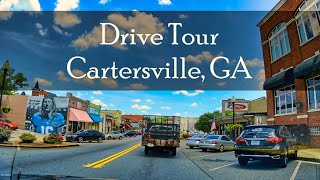 Driving Through Cartersville Georgia  Dashcam City Tour  4K [upl. by Cirde]