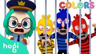 🚔 Learn Colors with Police Car and Thief｜Colors for Kids｜Hogi Colors｜Hogi Pinkfong [upl. by Una974]