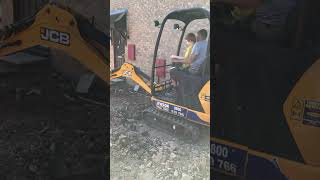 Digging  Jewson Tool Hire  mini Digger  Teaching Young To Drive  passing on skills  Footings [upl. by Barnum429]