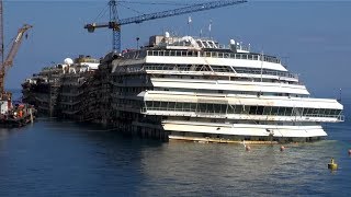 AMAZING VIEWS at Costa Concordia as it looks today  April 2014 [upl. by Ecnahoy]