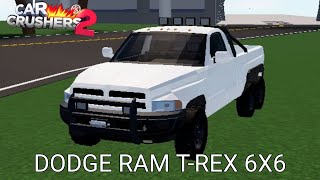 Dodge Ram Trex 6x6 roblox carcrusher2 [upl. by Lynnelle]