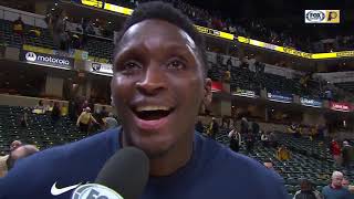 Victor Oladipo emotional in first game back from injury [upl. by Gray]