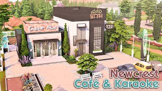 Newcrest Café amp Karaoke Bar  NO CC  The Sims 4 Speed Build [upl. by Sanjiv]