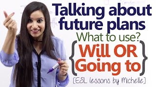 Will or Going to  Talking about Future plans  English Grammar Lesson [upl. by Halet130]