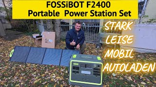 Fossibot F2400 Powerstation  die verlässliche leise Auto laden Powerstation  Bluetooth und WIFI [upl. by Hgielyak947]