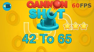 Cannon Shot Level 42 To 65  3 Stars  iOSAndroid Walkthrough [upl. by Feenah]