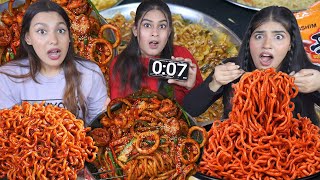 2 Minutes Spiciest Korean Noodles Challenge  Worlds Spiciest Korean Noodles Eating Challenge [upl. by Dun]