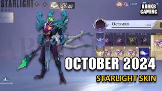 October 2024 Starlight Skin  Aulus Season 34 Skin  Mobile Legends [upl. by Jopa]