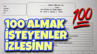 10Sınıf Din Kültürü 2Dönem 1Yazılı [upl. by Ataynik645]