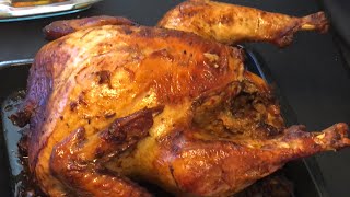 How to make Baked stuffed Turkey  Recette de Dinde farcie au four Music by Marvin Gay [upl. by Gaivn65]