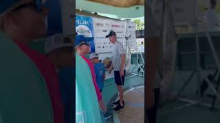 Weighing in a 45lb King Mackerel in a Tournament shorts [upl. by Jedd731]