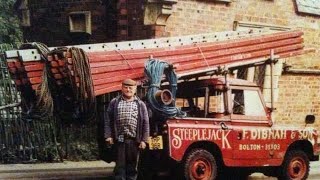 Fred Dibnah laddering a chimney [upl. by Zerk]