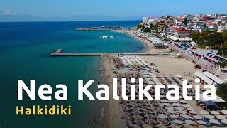 Nea Kallikratia  lively town with sandy beaches near Thessaloniki [upl. by Corry946]