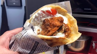 KEBAB CASERO gyros estilo griego con salsa TZATZIKI [upl. by Shirberg]