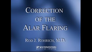 6 Correction of the Alar Flaring [upl. by Raffin]