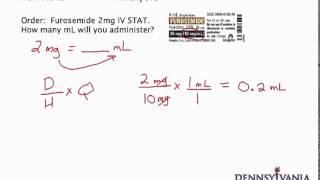 Dose Conversion 1  mg to mL Using Label [upl. by Xantha591]