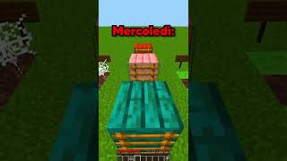 Come passano i giorni della settimana shorts minecraft yoyyouyo [upl. by Gothar]