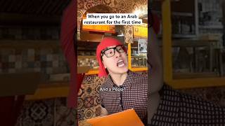 Ordering at an Arab Restaurant be like funny shorts [upl. by Refinnaej]